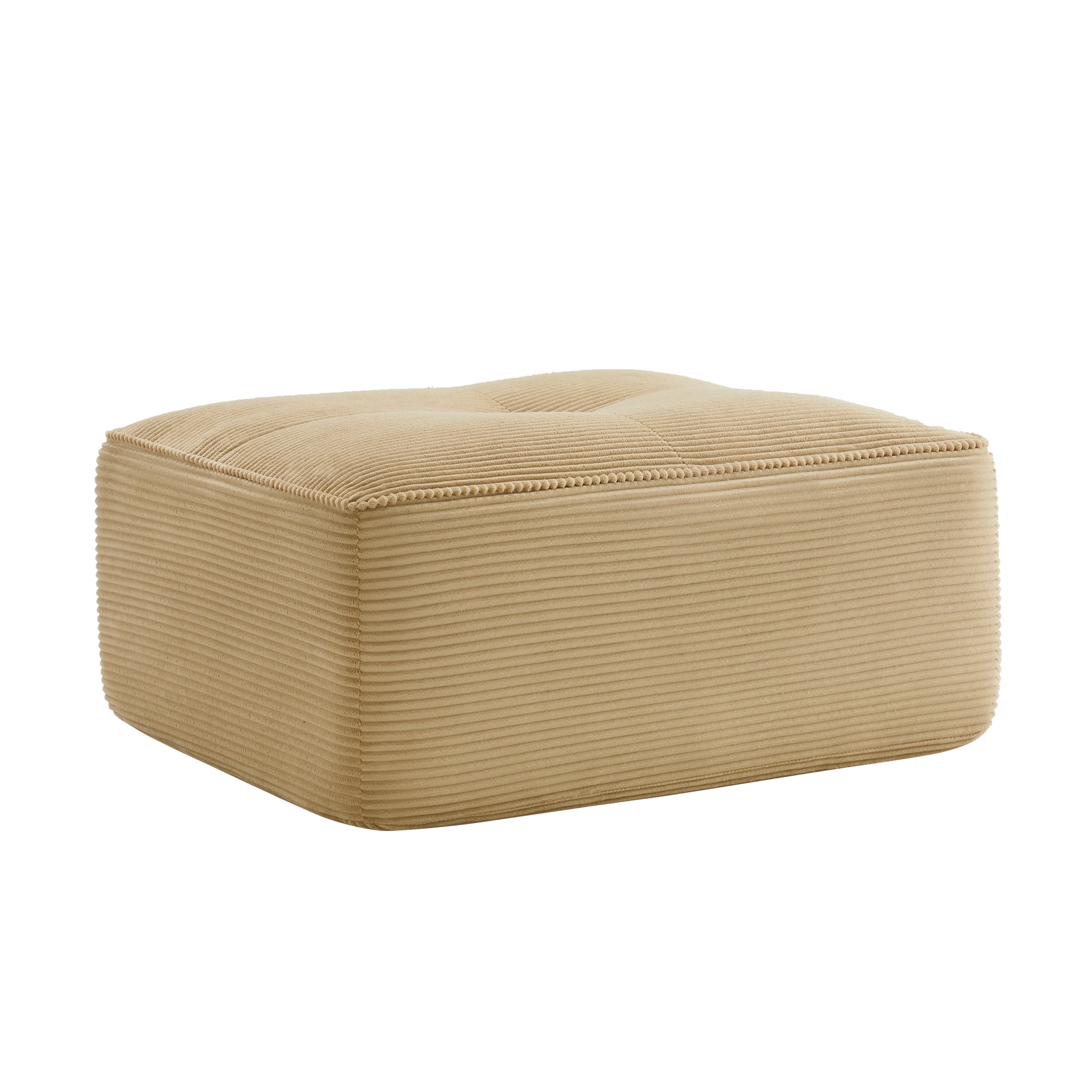 Camel Corduroy Ottoman - 36" Modular Sofa