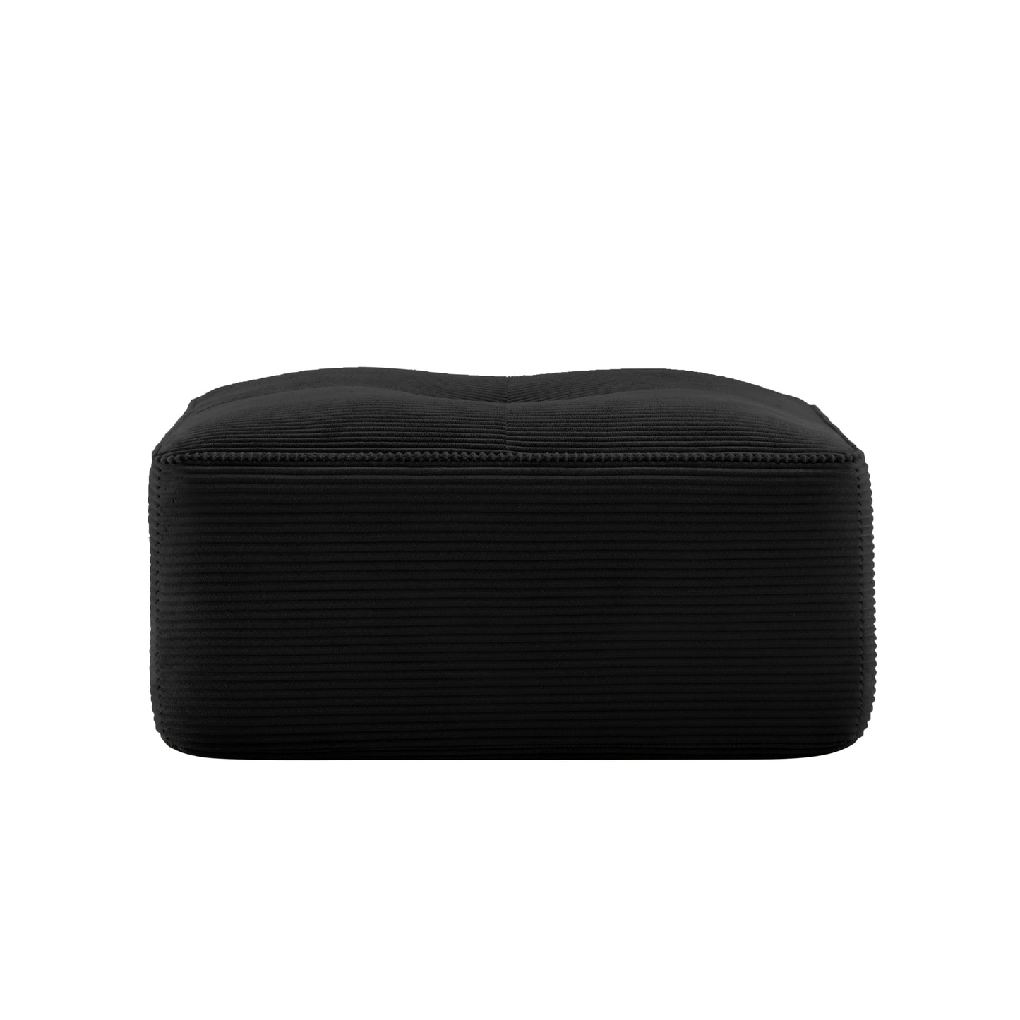 Ottoman Corduroy -Black