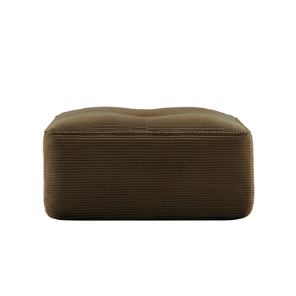 Brown Corduroy Ottoman - 36" Modular Sofa