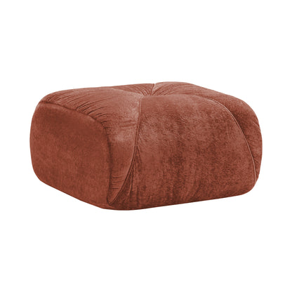 Red Velvet Ottoman - 30.71" Modern Sofa for Living Room