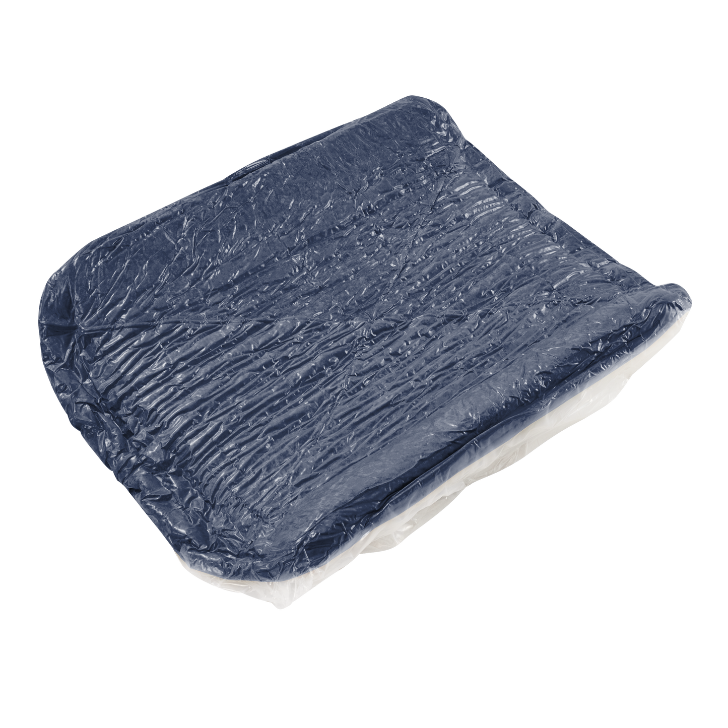 Blue Velvet Ottoman - Modern Sofa with Storage for Living Room