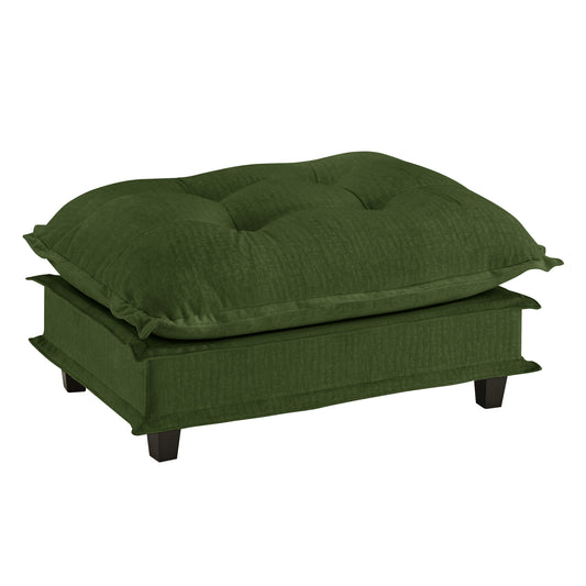 73 Ottoman Chenille- Green