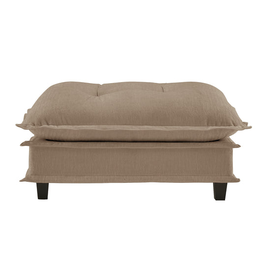 73 Ottoman Chenille- Light Coffee