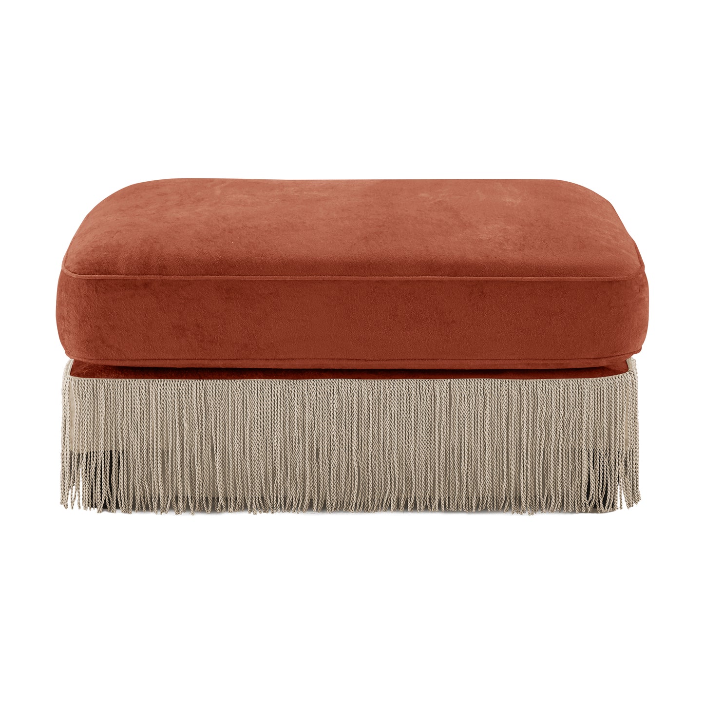 Ottoman Velvet - Red Brown