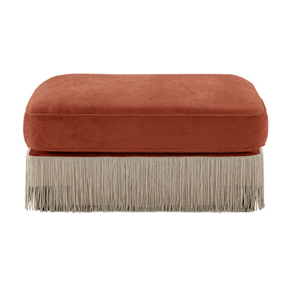 Ottoman Velvet - Red Brown