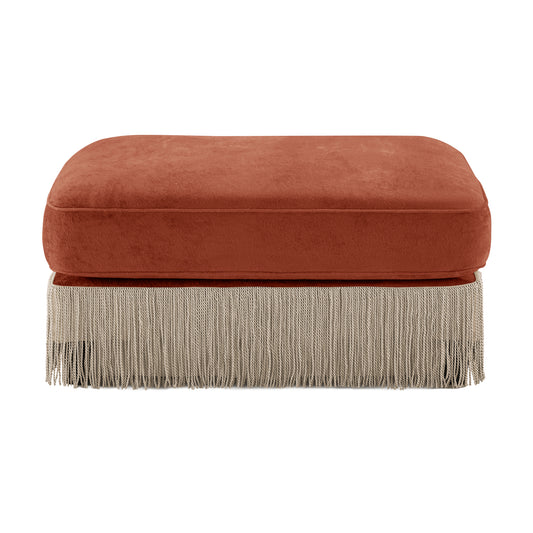 Ottoman Velvet - Red Brown