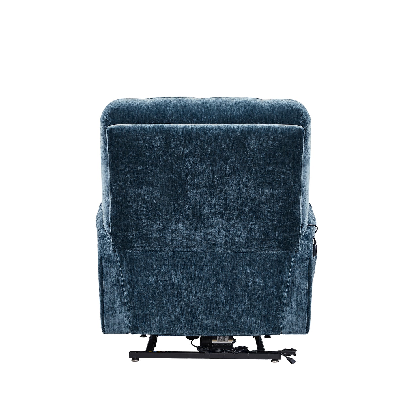Blue Fabric Power Recliner - Dual OKIN Motor & Heat
