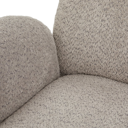 Grey Eucalyptus Swivel Accent Chair - Living Room Seating