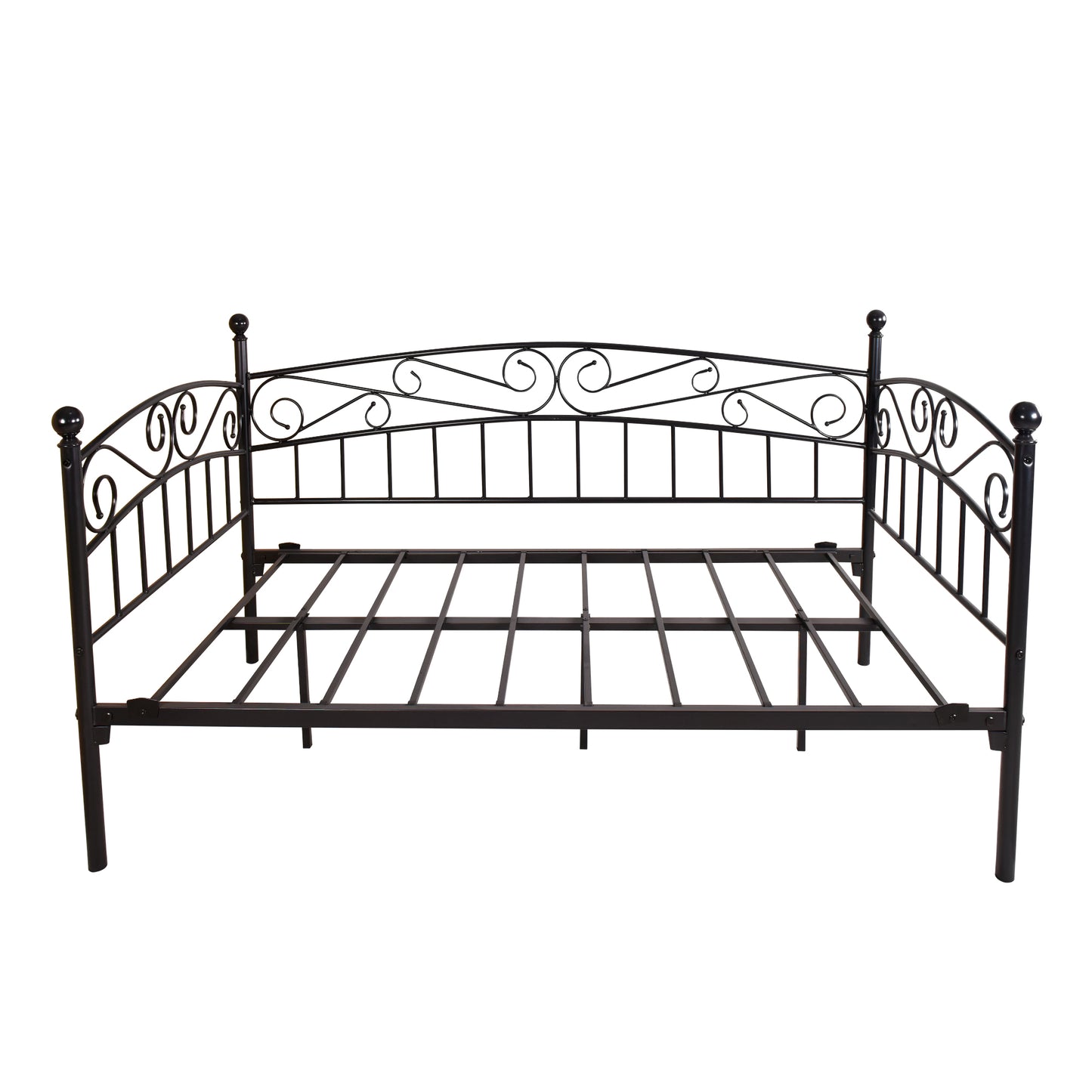 Twin Metal Daybed Frame with Storage - Black for Living Room