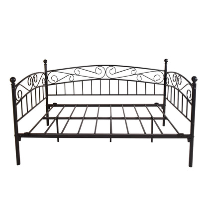 Twin Metal Daybed Frame with Storage - Black for Living Room