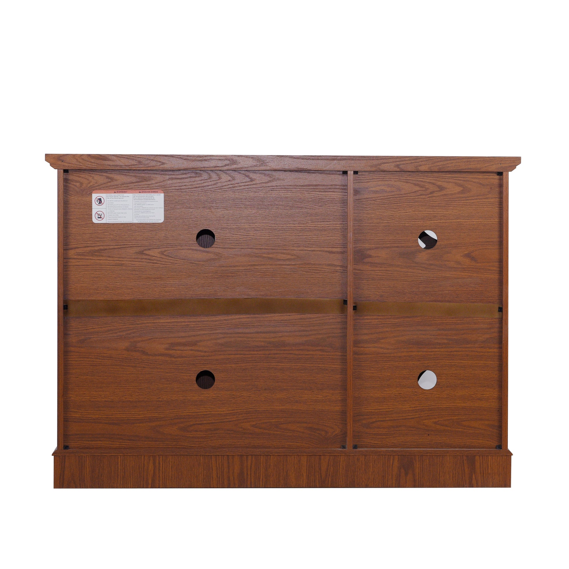 48.66" x 15.55" x 34.06" Spacious size sideboard 3 clear tempered glass doors buffet with adjustable shelf, MDF with dark OAK decorative laminates storage cabinet for dinning room, kitchen,living room