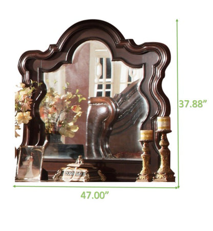 Walnut Brown Acacia Wood Bedroom Dresser - 63.38" W