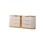 Laura Gold Detailed 6-Drawer Dresser made with Wood in White (Includes Dresser only )