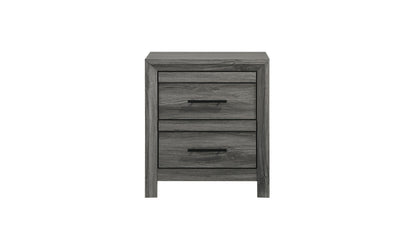 Denver Modern Style 2-Drawer Night stand Made with Wood in Gray