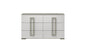 Olivia Contemporary Style 6- Drawer Dresser Made with Wood in White. (INCLUDES DRESSER ONLY)