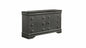 Blaze Modern Style 6-Drawer Dresser Made with Wood in Metallic Gray(Only Dresser)