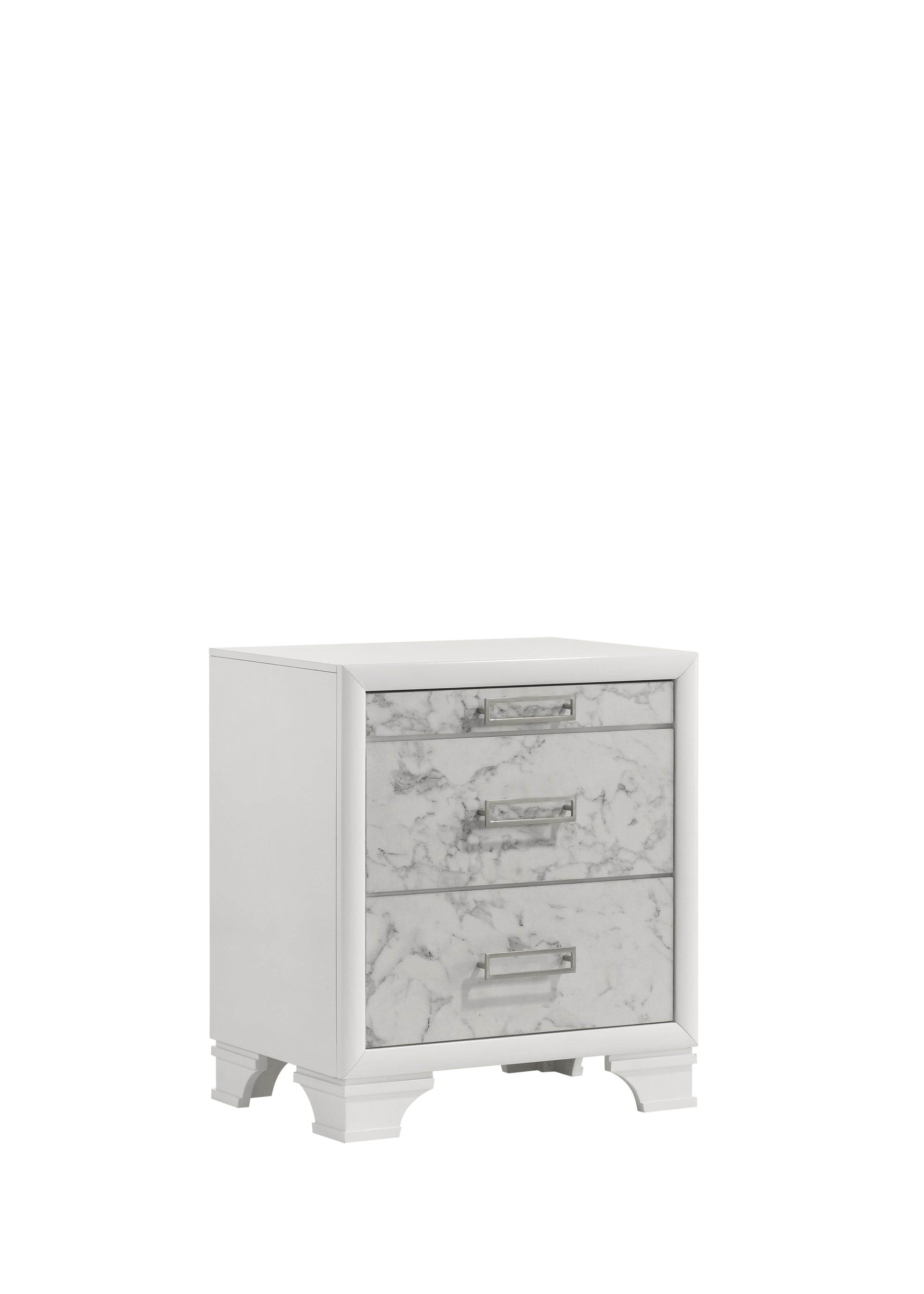 Soul Modern Style Nightstand Made with wood in White