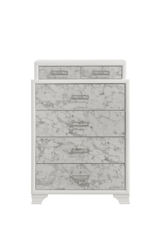 Soul Modern Style Chest Made with wood in White