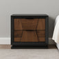 Houston Traditional Style 2-Drawer Nightstand Made with Wood in Walnut