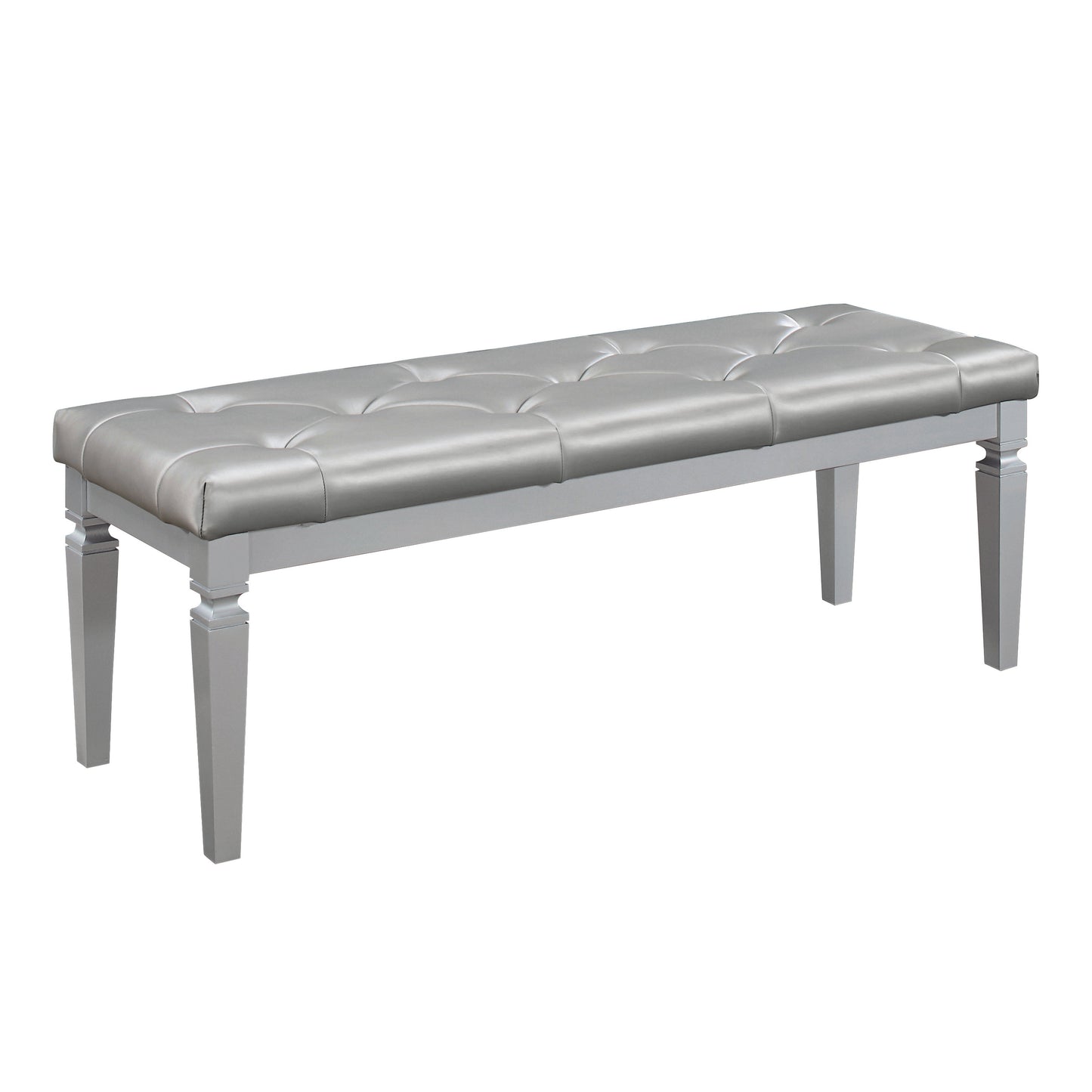 Silver Glam Bench - Modern Bedroom Style
