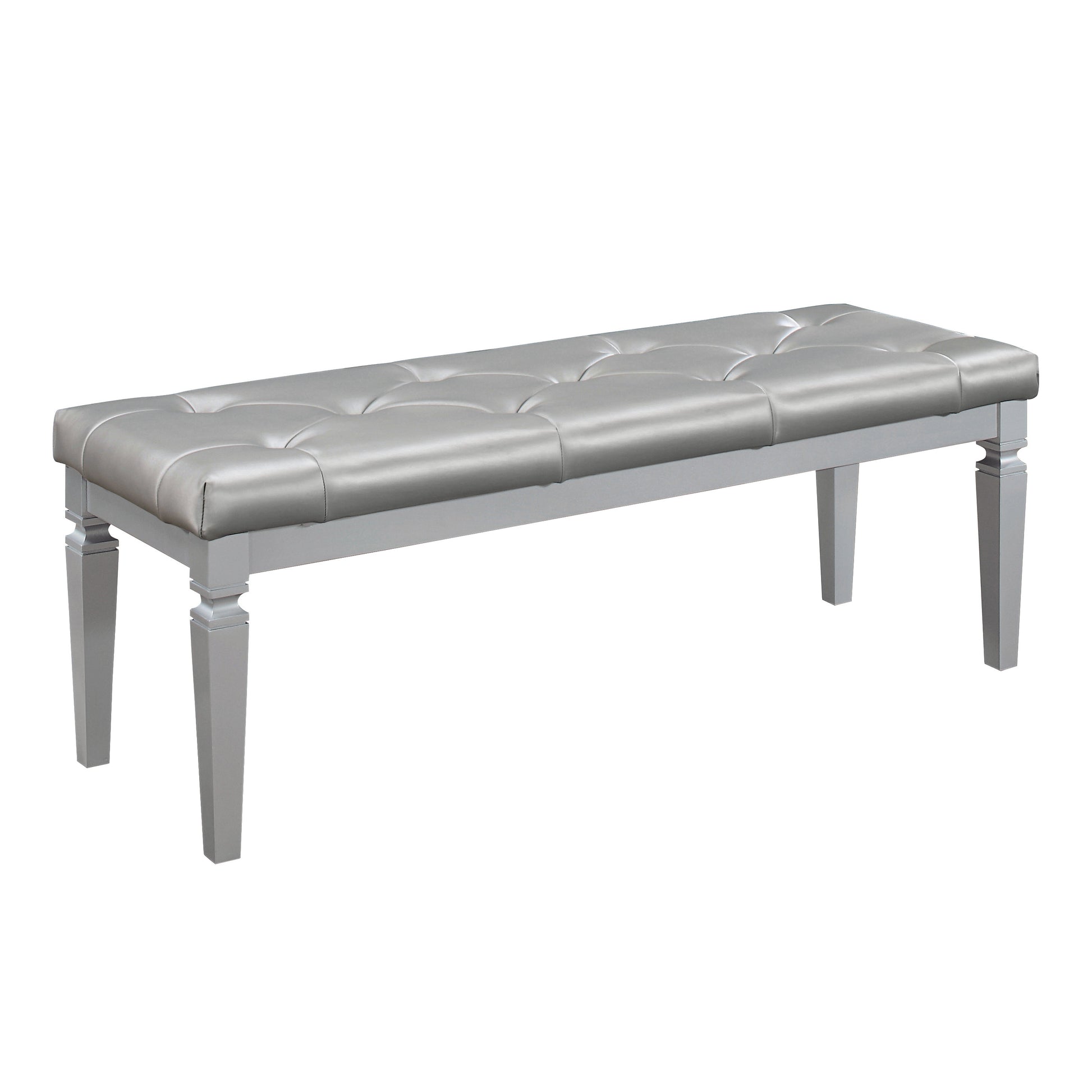 Silver Glam Bench - Modern Bedroom Style