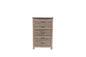 Natural Finish Striking Wooden 1pc Chest Of Drawers Storage Bedroom Furniture Rustic Gray Oak / Brown Finish