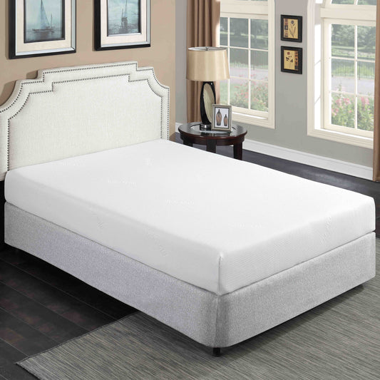 Plush 8 in. Medium Gel Memory Foam Mattress for Twin XL Size Bed in a Box with Breathable White Aloe Vera Cover