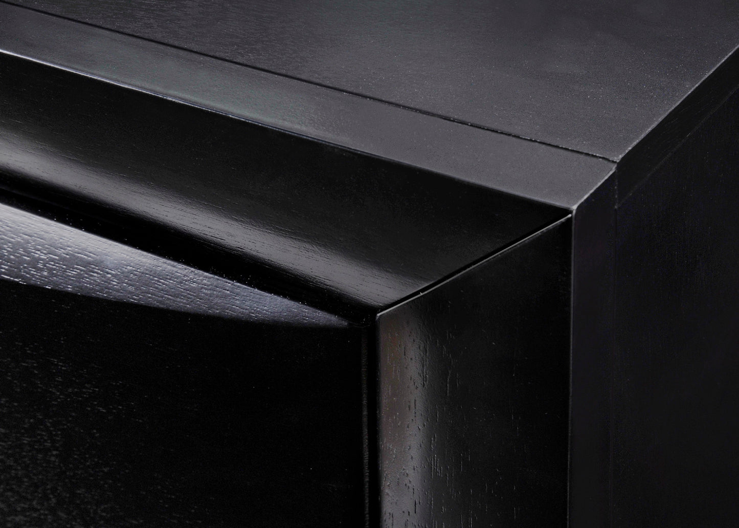 8 Drawer Black Wood Dresser - Bedroom Furniture