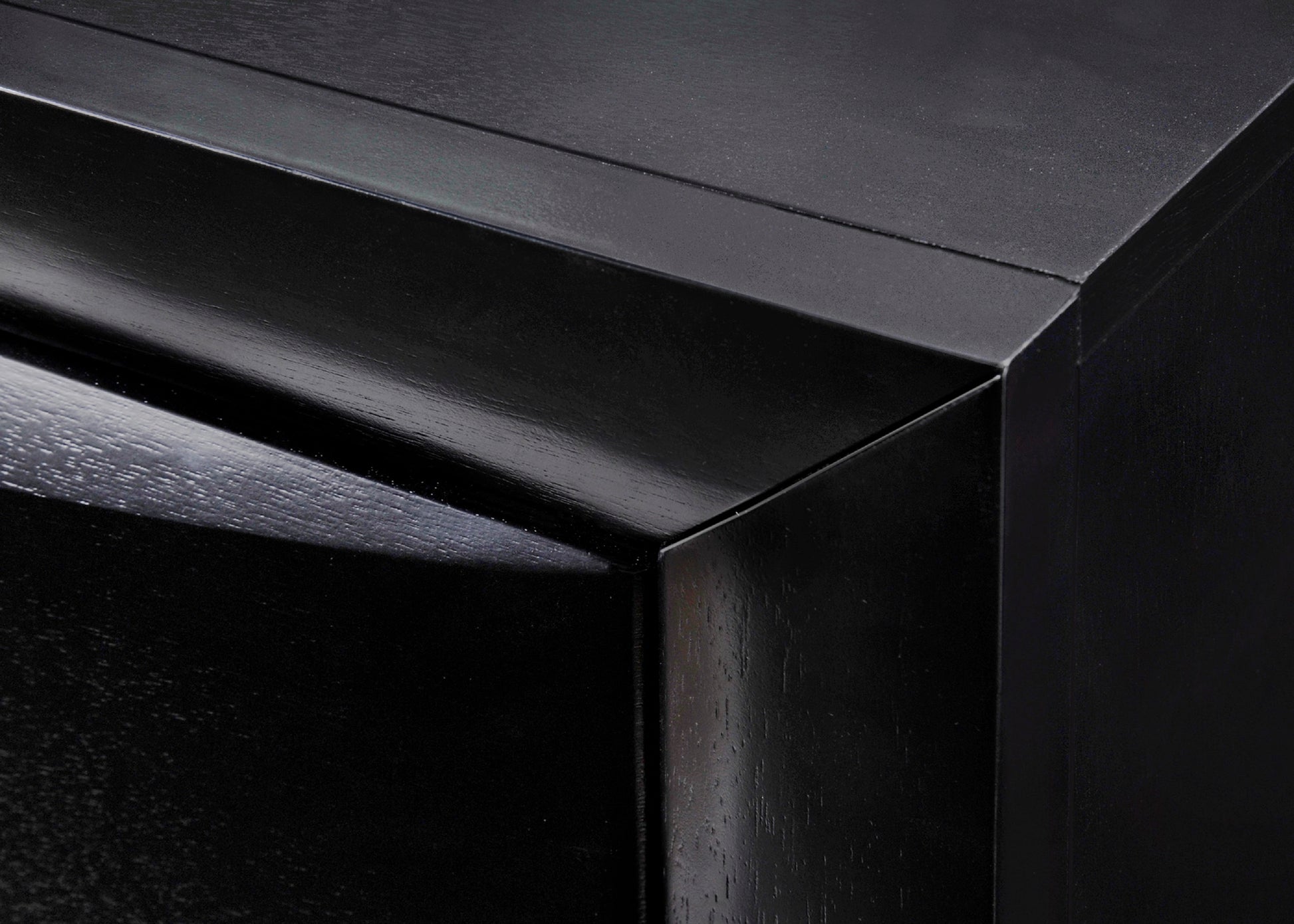 8 Drawer Black Wood Dresser - Bedroom Furniture