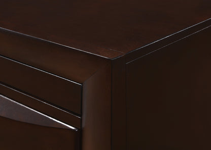 8 Drawer Brown Wood Dresser - Contemporary Bedroom Furniture