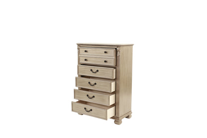 Antique Silver Chest of Drawers - Bedroom Storage Dresser