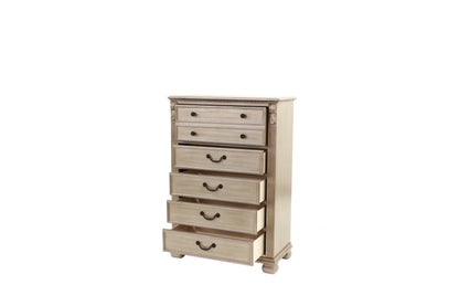 Antique Silver Chest of Drawers - Bedroom Storage Dresser