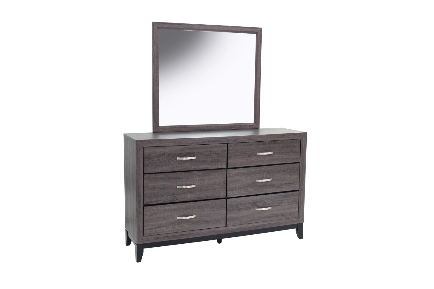 Rustic Gray Dresser - 1pc Bedroom Storage