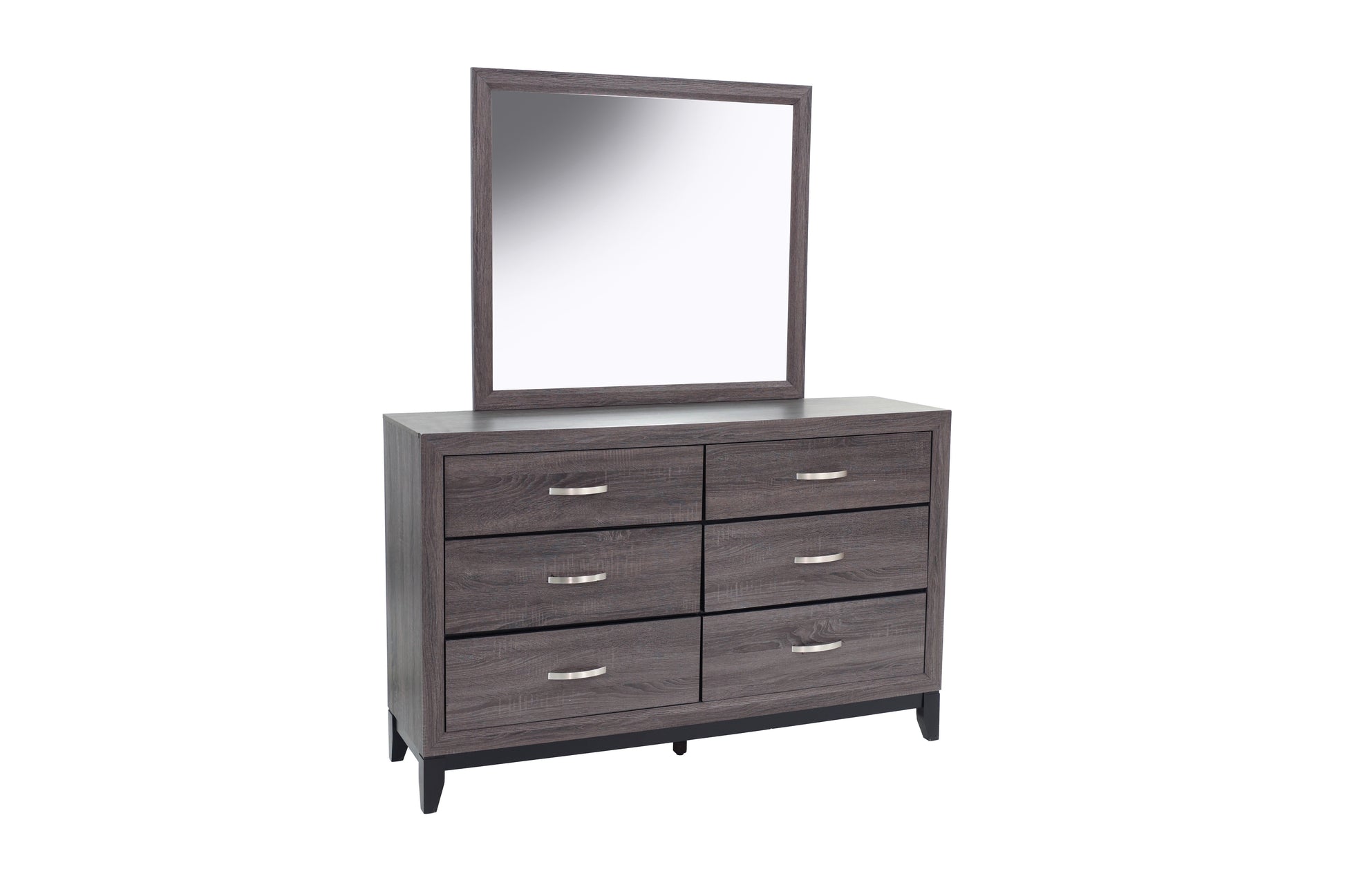 Rustic Gray Dresser - 1pc Bedroom Storage