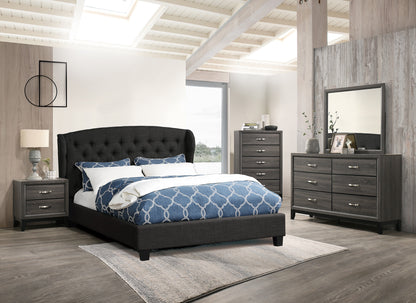 Rustic Gray Dresser - 1pc Bedroom Storage
