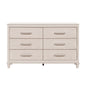 Modern Glam Style Six-Drawer Dresser with Jewelry Trays Wooden Bedroom Furniture 1pc