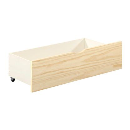 Pine Wood Storage Boxes with Caster Wheels for Bedroom Organization