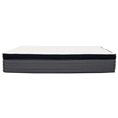 Queen Size Cooling Memory Foam Mattress - Black White for Bedroom