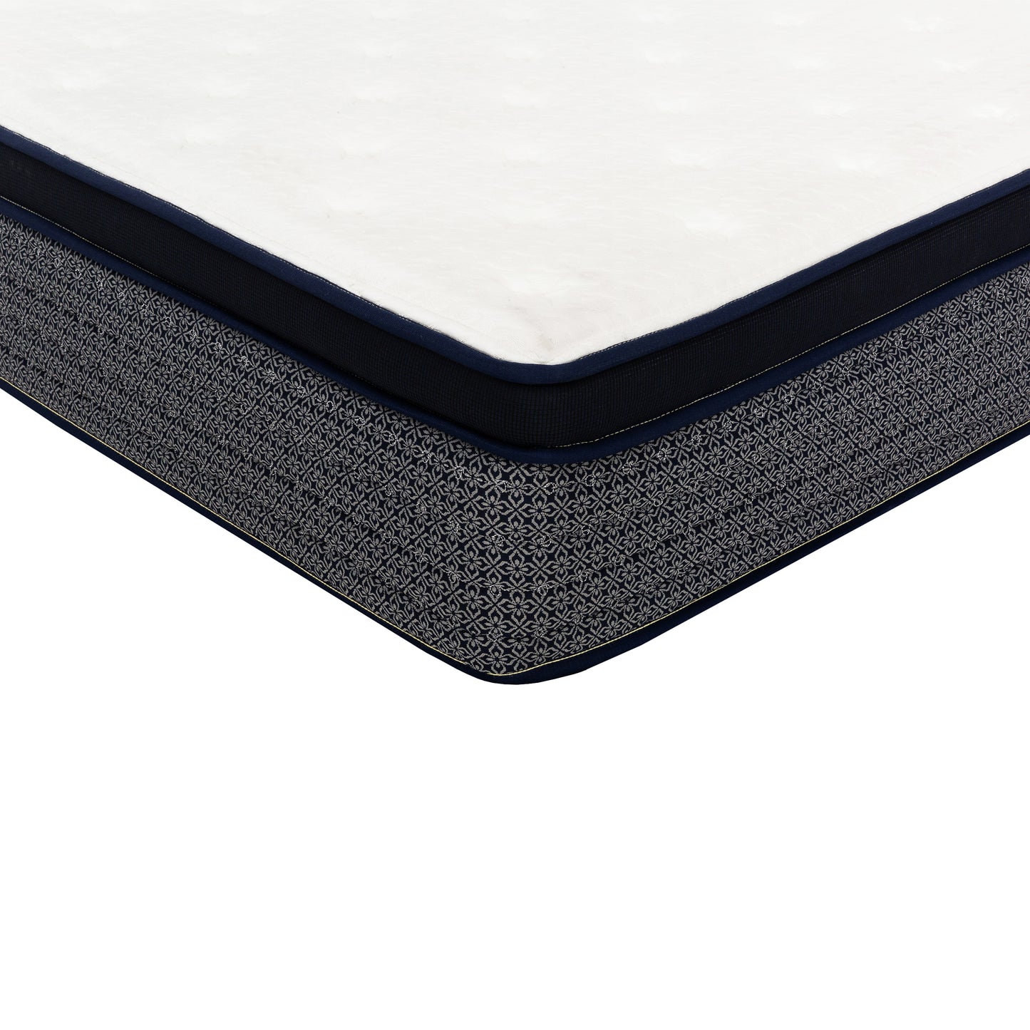 Queen Size Cooling Memory Foam Mattress - Black White for Bedroom
