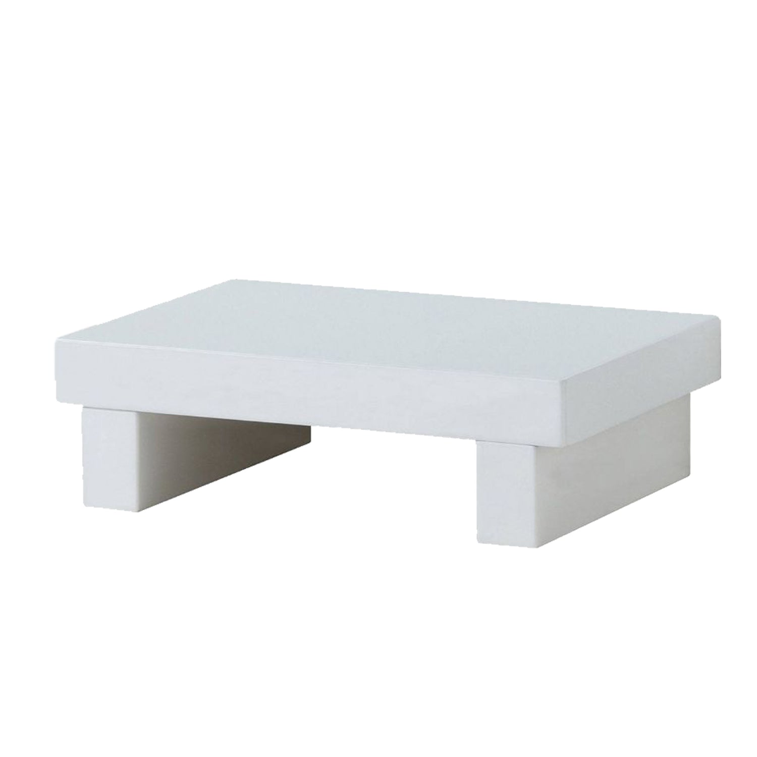 Wooden Small Nightstand with USB Charger in White Finish