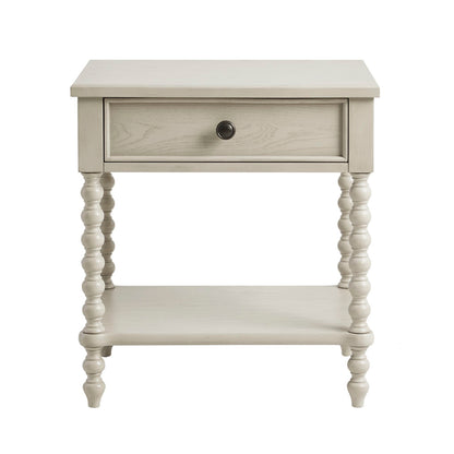 Natural Wood Nightstand - Classic Design