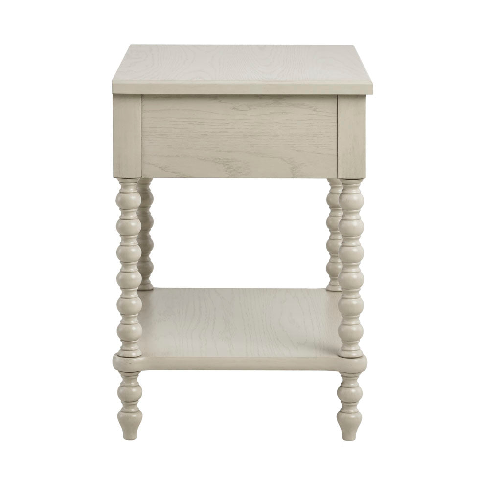Natural Wood Nightstand - Classic Design