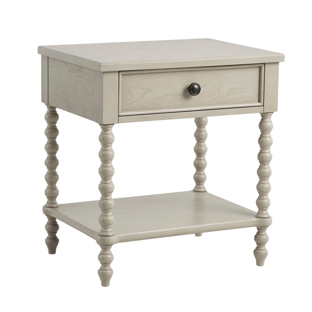 Natural Wood Nightstand - Classic Design