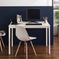 Harry Contemporary Wood and Metal Computer Desk in Ivory