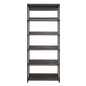 Monica Wood and Metal Walk-in Closet with Five Shelves in Rustic Gray