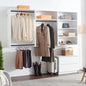 Devi White Wall Mounted Wood Closet System