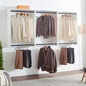 Devi White Wall Mounted Wood Closet System