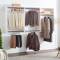 Devi White Wall Mounted Wood Closet System