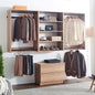 Devi Oak Wall Mounted Wood Closet System