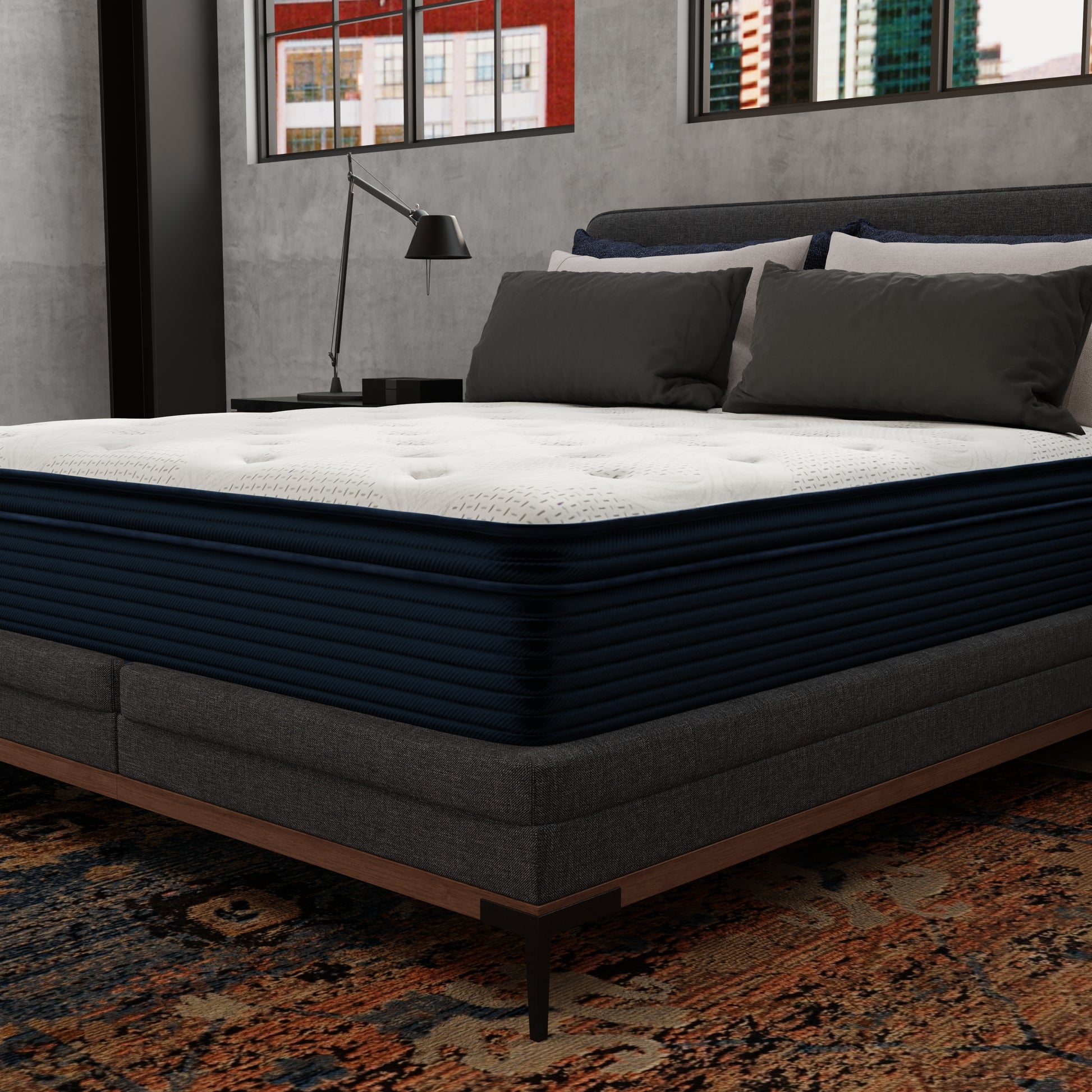 Queen Size Foam Spring Mattress - 13 Inch Plush